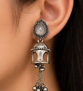 silver lonng vintage earings