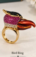 bedazaled bird earing