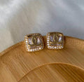 silver pearl earing