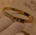 Gold Crystal Pavé Bangle
