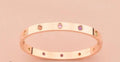 Gold Black Clover Bangle