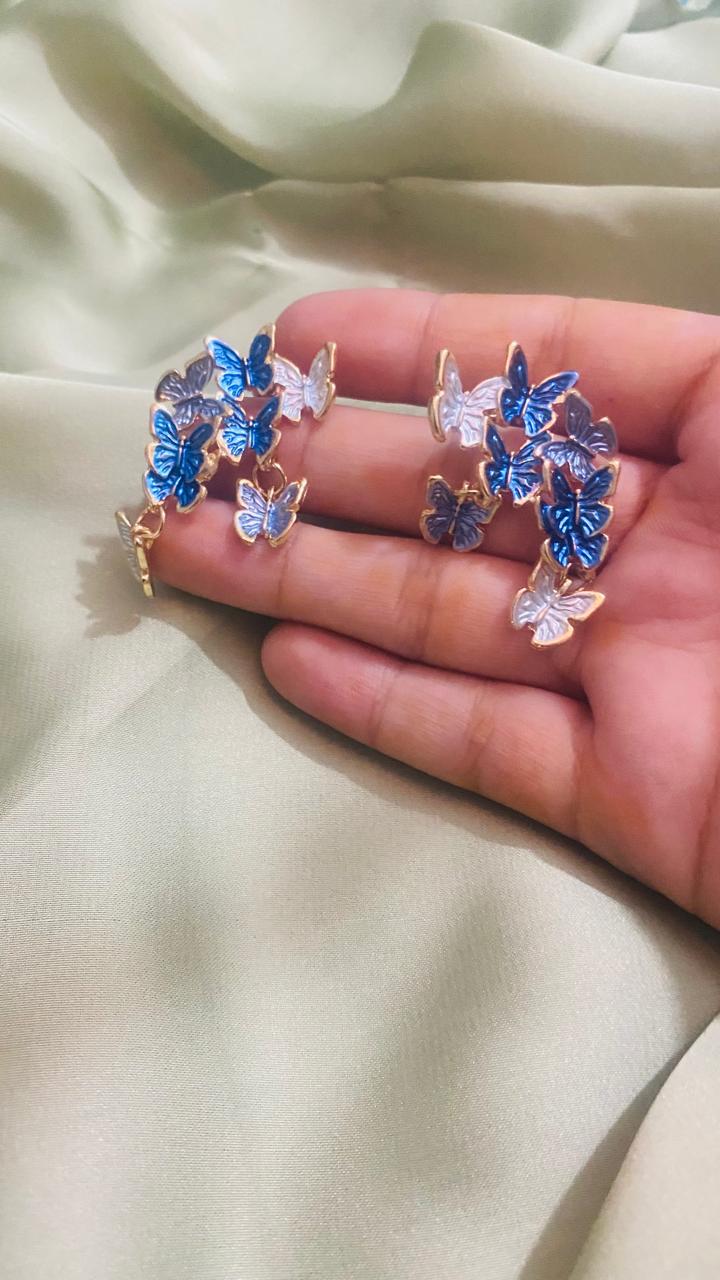 Blue Butterfly Earring