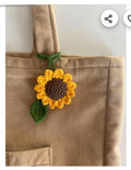 crochet sunflower