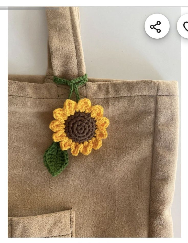 crochet sunflower