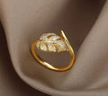 Leaf Stone Ring
